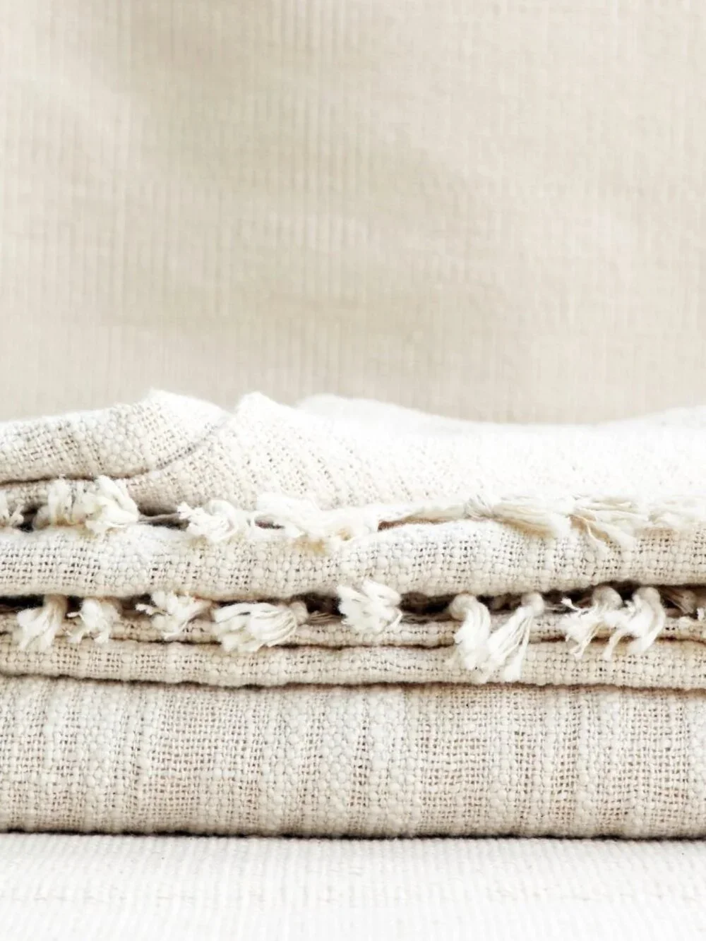 Premium Indian Handwoven Organic Cotton Blanket for Yoga & Meditation 84 x 54 In